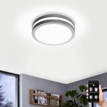 Eglo 97299 - LED Stmívatelné koupelnové svítidlo LOCANA-C LED/14W stříbrná IP44