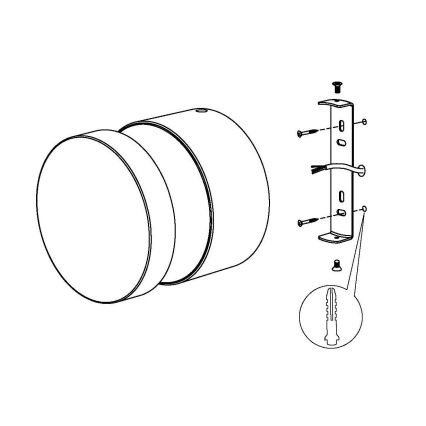 Eglo - LED Venkovní nástěnné svítidlo LED/11W/230V černá IP44