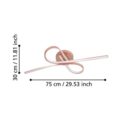 Eglo - LED Přisazený lustr 2xLED/11W/230V