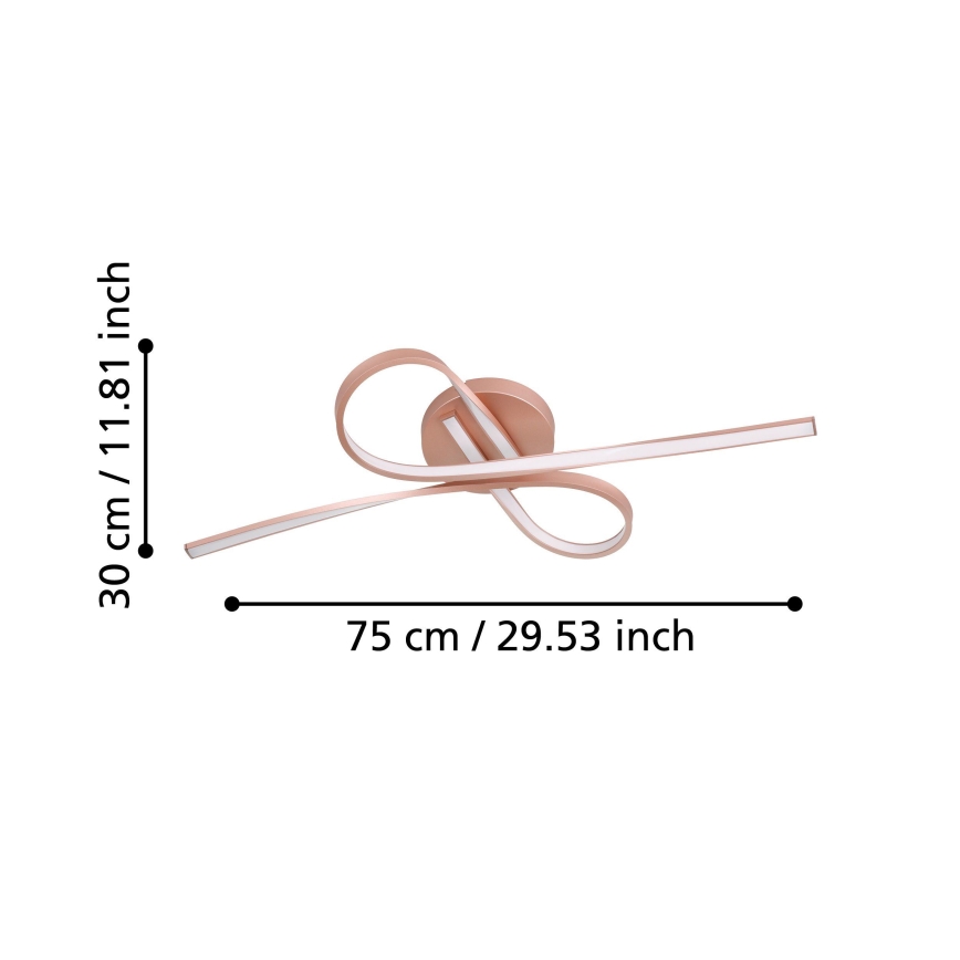 Eglo - LED Přisazený lustr 2xLED/11W/230V