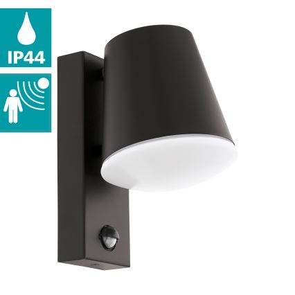 Eglo - Venkovní nástěnné svítidlo se senzorem 1xE27/10W/230V IP44