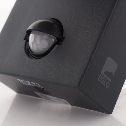 Eglo - Venkovní nástěnné svítidlo se senzorem 1xE27/10W/230V IP44