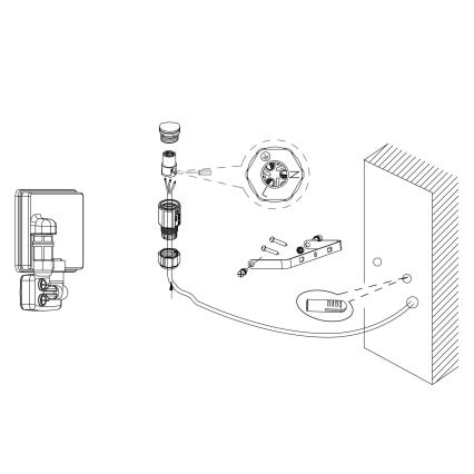 Eglo 97461 - LED Reflektor se senzorem FAEDO 3 LED/20W/230V IP44