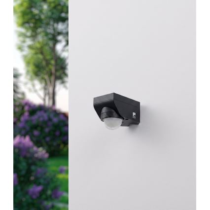 Eglo 97467 - Venkovní senzor pohybu a soumraku DETECT ME 4 12 m černá IP44