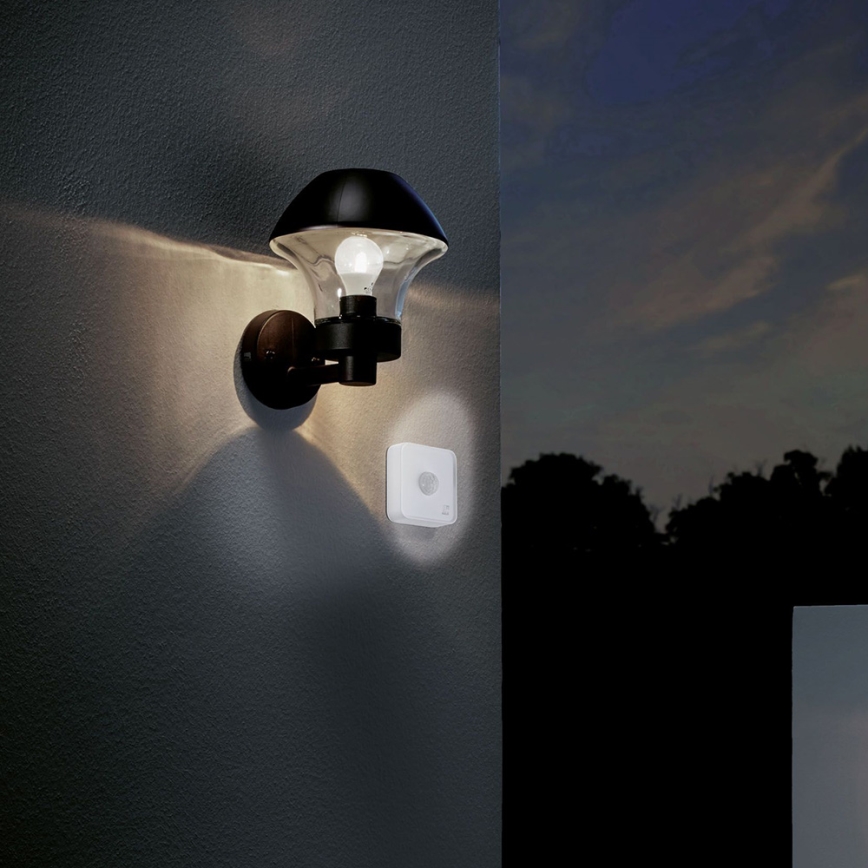 Eglo - Venkovní senzor pohybu a soumraku CONNECT SENSOR 12 m 3xAA bílý IP44