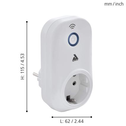 Eglo - Chytrá zásuvka Connect plug 2300W
