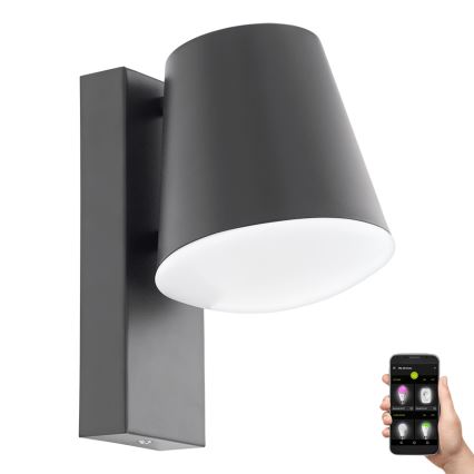 Eglo - LED Stmívatelné venkovní nástěnné svítidlo CALDIERO-C 1xE27/9W/230V IP44