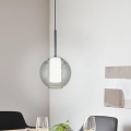 Eglo 97633 - Lustr na lanku TINDARI 1xE27/60W/230V kouřová černá