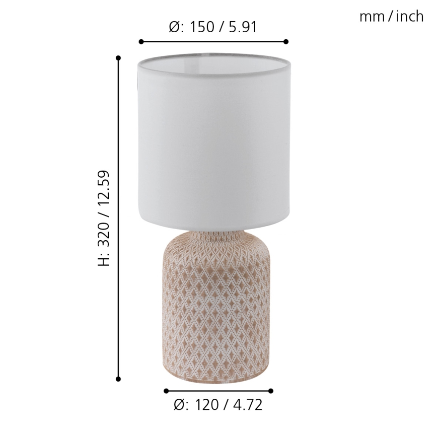 Eglo - Stolní lampa 1xE14/40W/230V