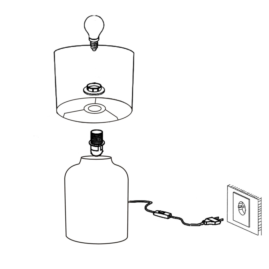 Eglo - Stolní lampa 1xE14/40W/230V