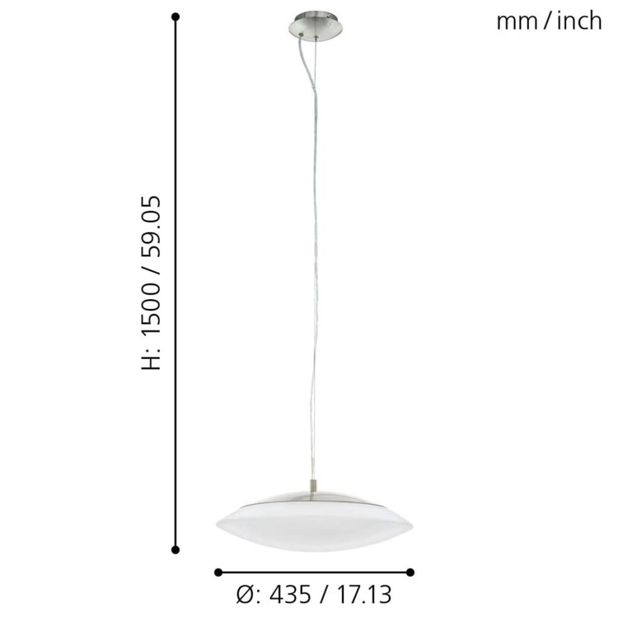 Eglo 97812 - LED RGB Stmívatelný lustr na lanku FRATTINA-C 1xLED/27W/230V