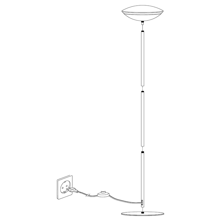Eglo 97814 - LED RGB Stmívatelná stojací lampa FRATTINA-C 1xLED/18W/230V