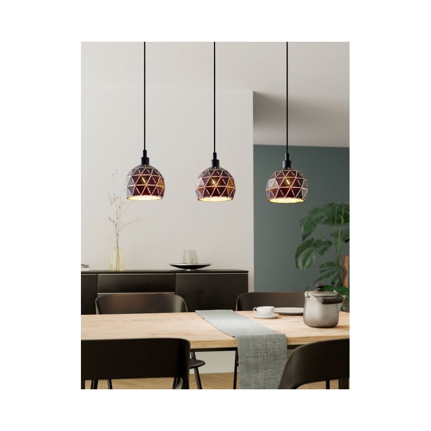 Eglo - Lustr na lanku 3xE14/40W/230V