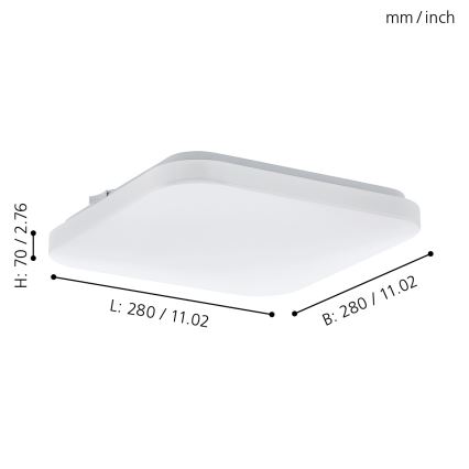 Eglo 97874 - LED Stropní svítidlo FRANIA LED/11,5W/230V