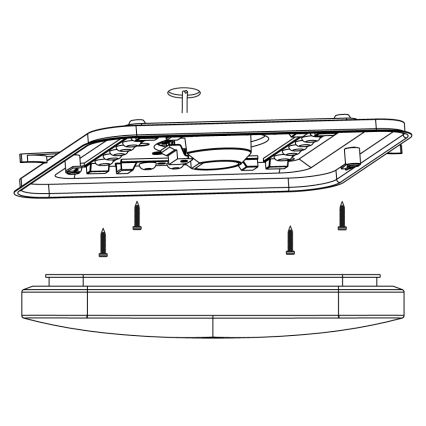 Eglo 97874 - LED Stropní svítidlo FRANIA LED/11,5W/230V