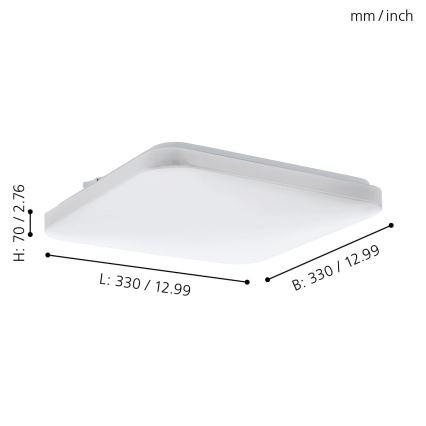 Eglo 97875 - LED Stropní svítidlo FRANIA LED/14,6W/230V