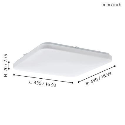 Eglo 97876 - LED Stropní svítidlo FRANIA LED/33,5W/230V