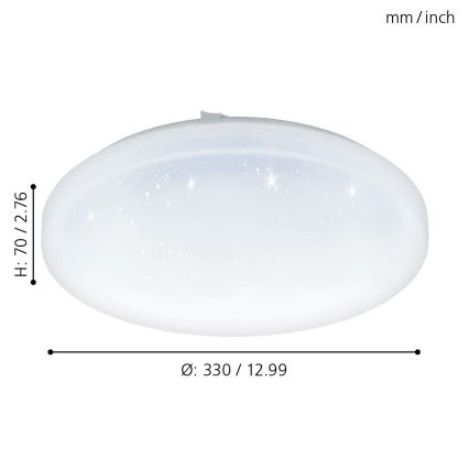 Eglo - LED Stropní svítidlo LED/17,3W/230V