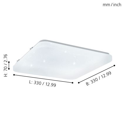 Eglo - LED Stropní svítidlo LED/14,6W/230V