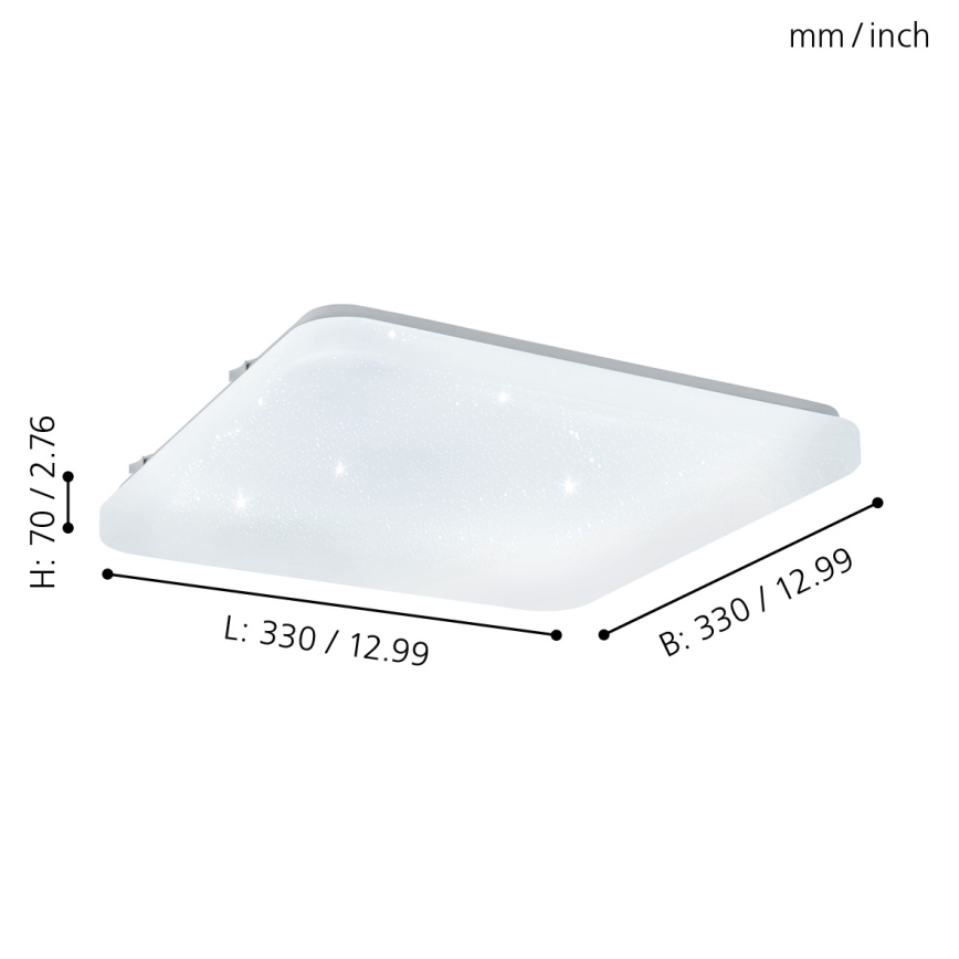 Eglo - LED Stropní svítidlo LED/17,3W/230V