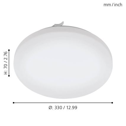 Eglo - LED Koupelnové stropní svítidlo LED/14,6W/230V IP44