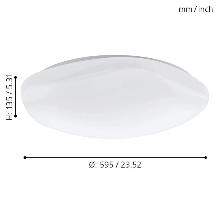 Eglo - LED RGB Stmívatelné stropní svítidlo TOTARI-C LED/34W/230V + dálkové ovládání