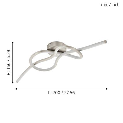 Eglo - LED Přisazený lustr LED/13W/230V