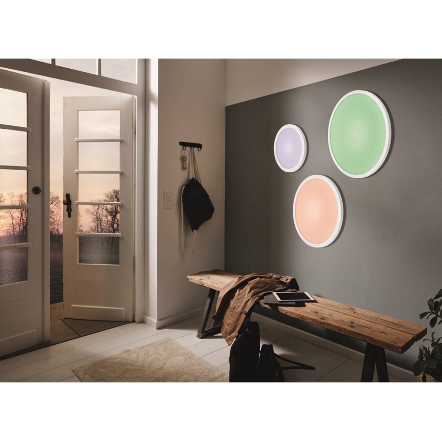 Eglo - LED RGBW Stropní svítidlo SARSINA-C LED/34W/230V + dálkové ovládání