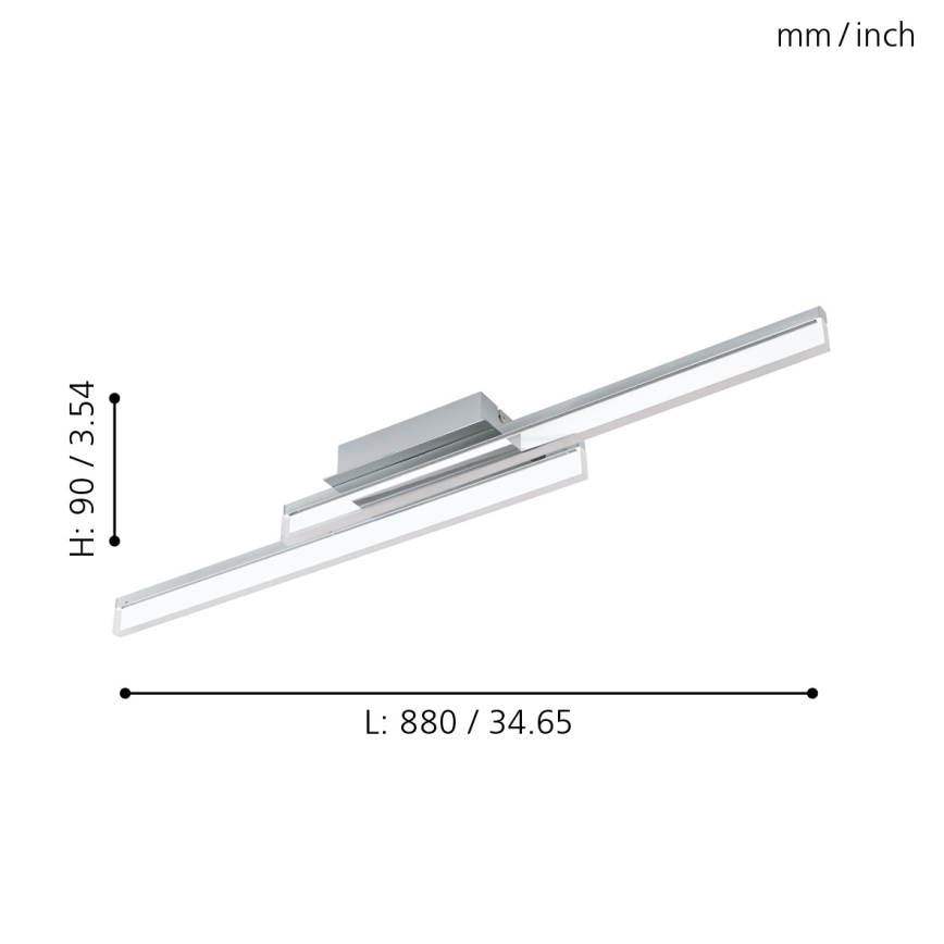 Eglo - LED Koupelnové stropní svítidlo 2xLED/11W/230V IP44