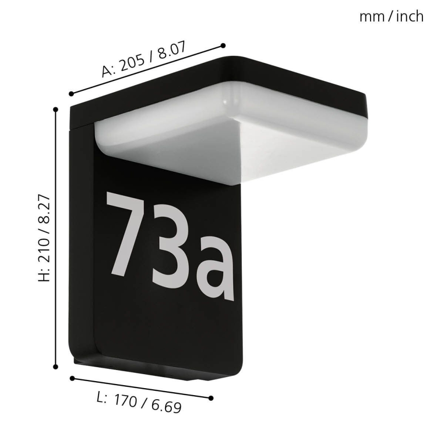 Eglo - LED Domovní číslo LED/11W/230V IP44