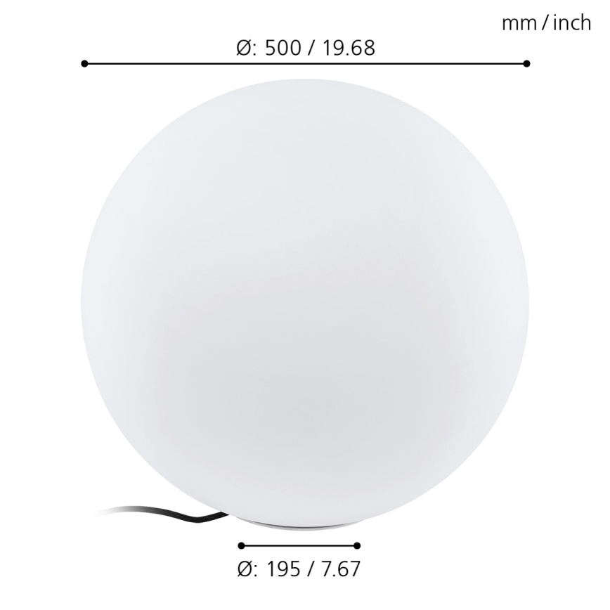 Eglo - Venkovní lampa 1xE27/40W/230V IP65 pr.500