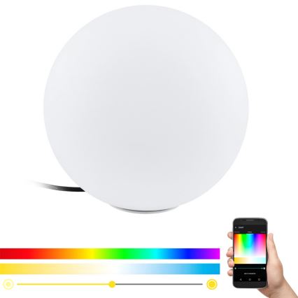 Eglo 98105 - LED RGBW Venkovní lampa MONTEROLO-C LED/9W/230V IP65 pr.300