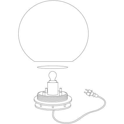 Eglo 98105 - LED RGBW Venkovní lampa MONTEROLO-C LED/9W/230V IP65 pr.300