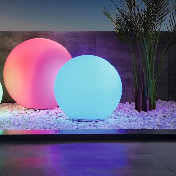 Eglo 98106 - LED RGBW Venkovní lampa MONTEROLO-C LED/9W/230V IP65 pr.390