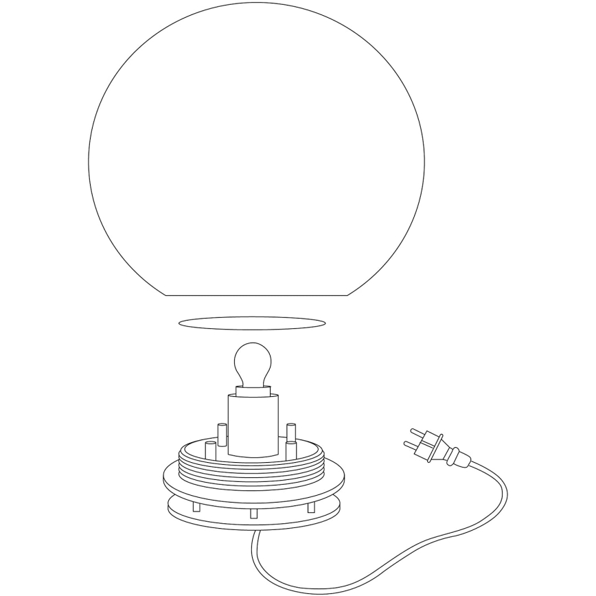 Eglo 98106 - LED RGBW Venkovní lampa MONTEROLO-C LED/9W/230V IP65 pr.390