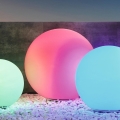 Eglo 98108 - LED RGBW Venkovní lampa MONTEROLO-C LED/9W/230V IP65 pr.600