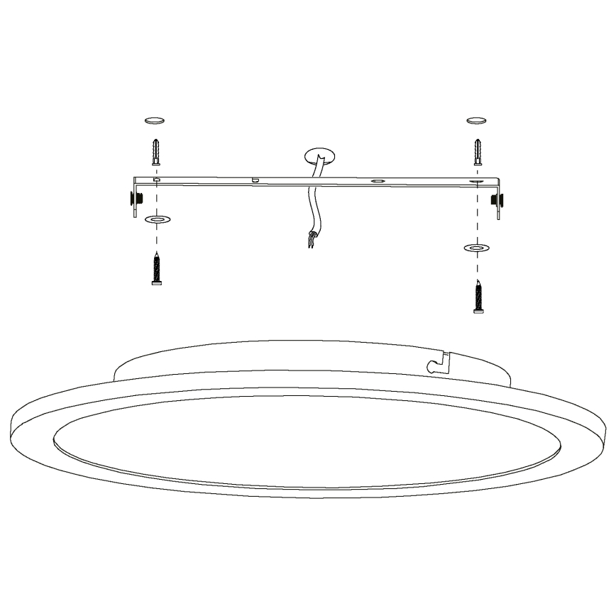 Eglo - LED Stmívatelné stropní svítidlo LED/19,5W/230V + dálkové ovládání