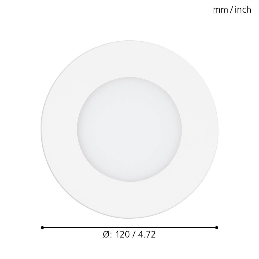 Eglo - LED Stmívatelné podhledové svítidlo LED/5W/230V + dálkové ovládání