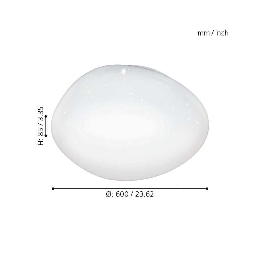 Eglo - LED Stmívatelné stropní svítidlo LED/36W/230V + dálkové ovládání