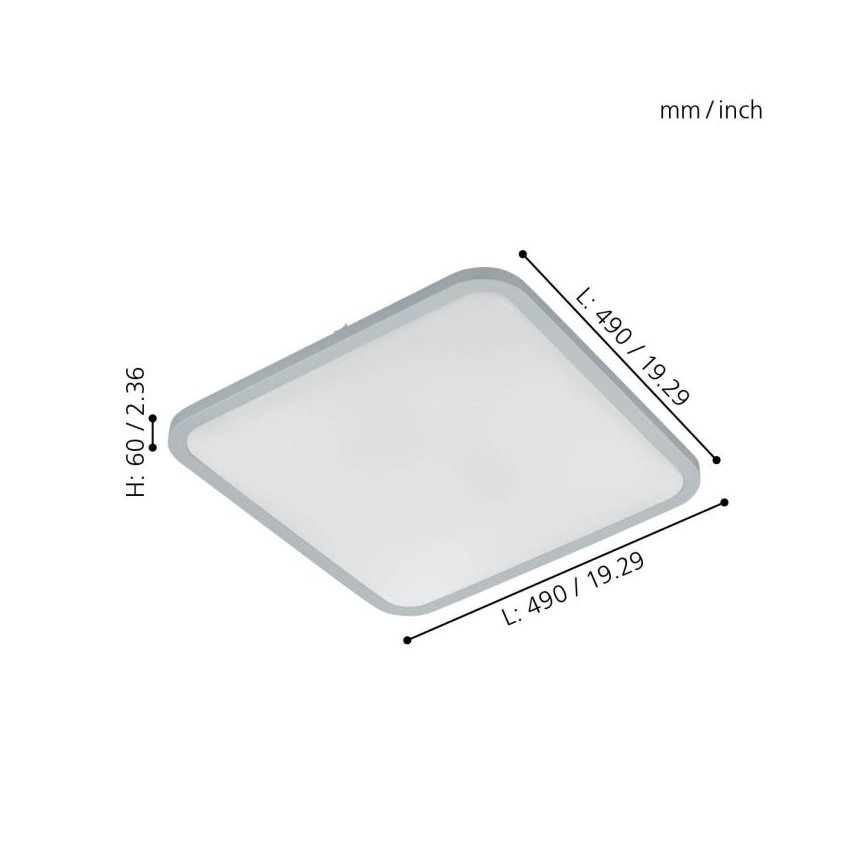 Eglo - LED Stmívatelné stropní svítidlo LED/30W/230V + dálkové ovládání