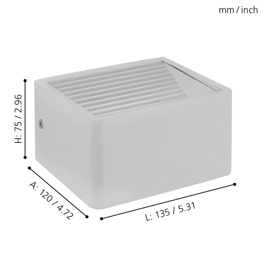 Eglo - LED Venkovní nástěnné svítidlo LED/6W/230V IP55