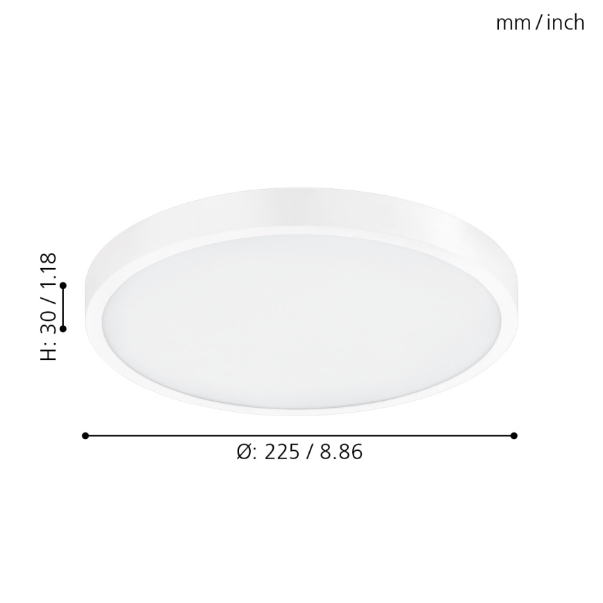 Eglo - LED Stmívatelné stropní svítidlo LED/14W/230V + dálkové ovládání