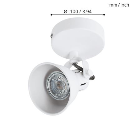 Eglo 98393 - LED Nástěnné bodové svítidlo SERAS 1xGU10/3,3W/230V