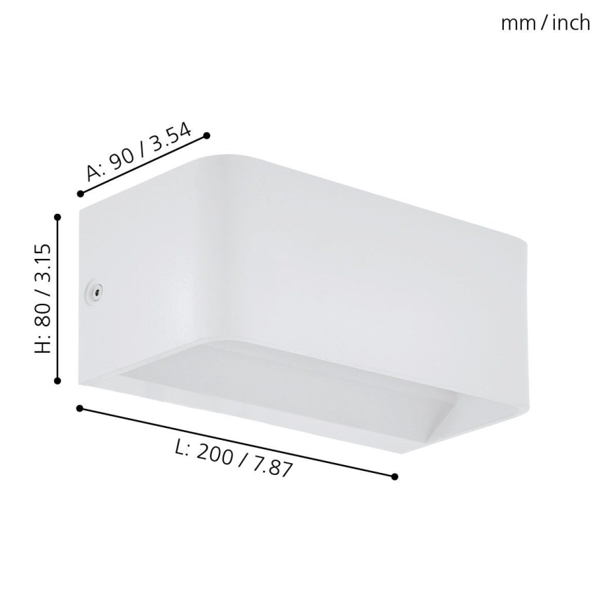 Eglo - LED Nástěnné svítidlo LED/10W/230V