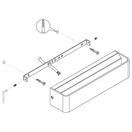 Eglo 98426 - LED Nástěnné svítidlo SANIA LED/12W/230V