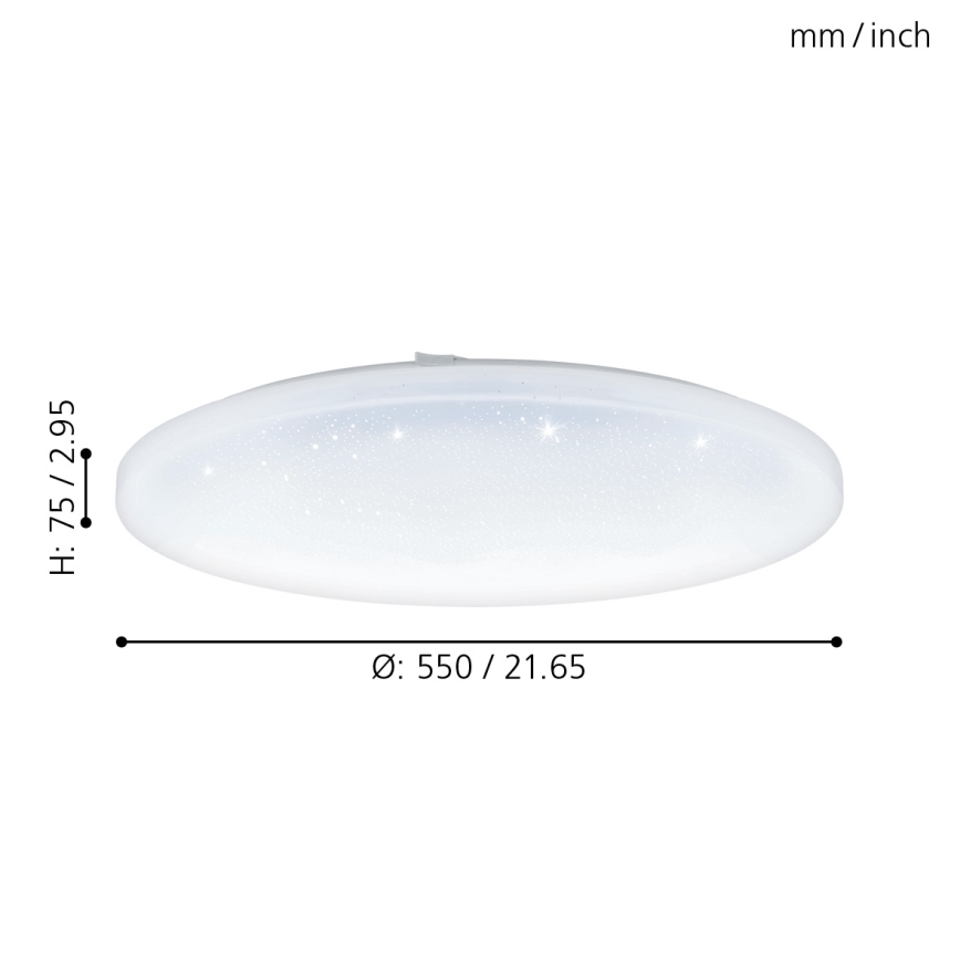 Eglo - LED Stropní svítidlo LED/49,5W/230V