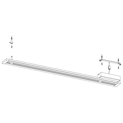 Eglo - LED Stmívatelné stropní svítidlo LED/27W/230V