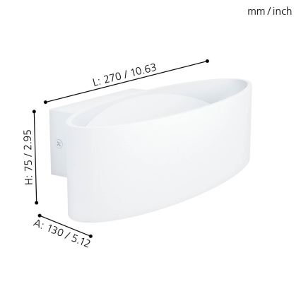 Eglo 98541 - LED Nástěnné svítidlo MACCACARI LED/10W/230V