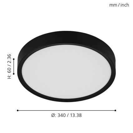 Eglo 98603 - LED Stropní svítidlo MUSURITA LED/16,8W/230V