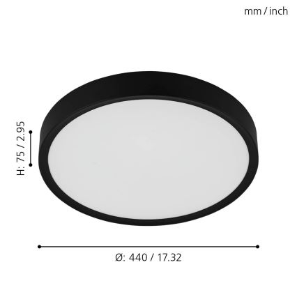 Eglo 98604 - LED Stropní svítidlo MUSURITA LED/33,5W/230V